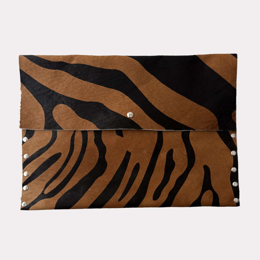 Wild Cowhide Clutch/Laptop Bag