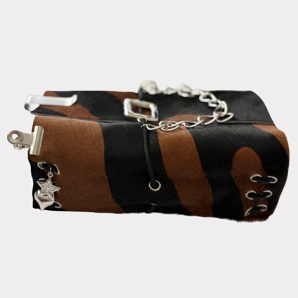 A6 Silver Chain Journal Case